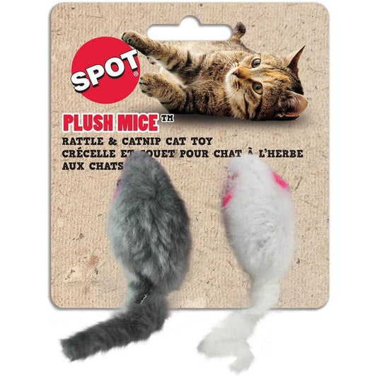 Spot Smooth Fur Mice-Cat-Spot-2" Long (2 Pack)-