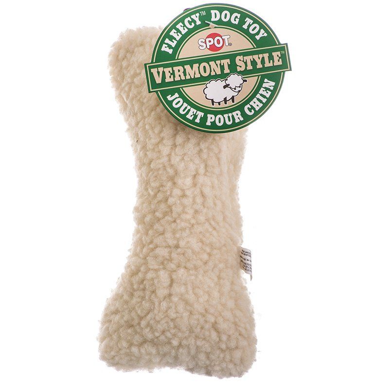 Spot Vermont Style Fleecy Bone Shaped Dog Toy-Dog-Spot-9" Long-