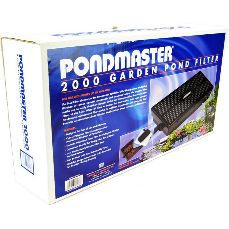 Pondmaster 2000 Garden Pond Filter Only-Fish-Pondmaster-1,800 GPH - Up to 2,000 Gallons-