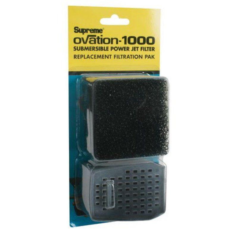 Supreme Ovation 1000 Replacement Filter Media Filter Sponge and Carbon Cartridge-Fish-Supreme-1 count-