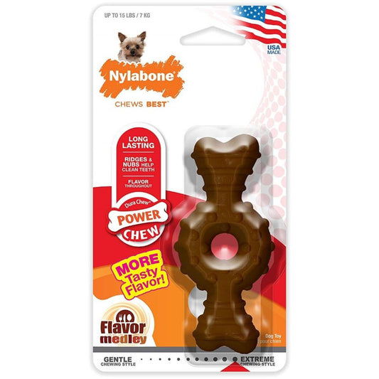 Nylabone Dura Chew Power Chew Textured Ring Bone Flavor Medley-Dog-Nylabone-X-Small (Dogs up to 15 lbs)-