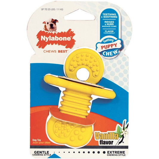 Nylabone Puppy Teether Chew Toy Small Vanilla Flavor-Dog-Nylabone-1 count-