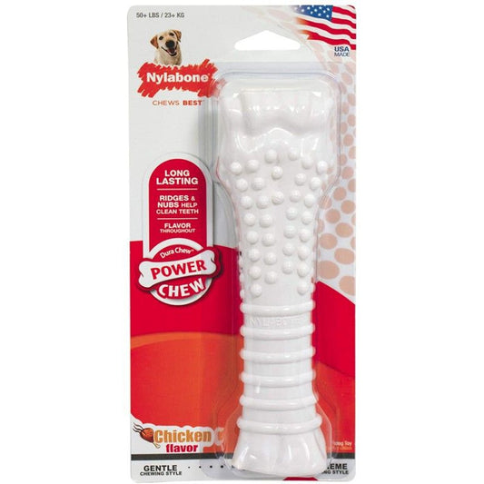 Nylabone Dura Chew Smooth White Dog Bone - Chicken Flavor-Dog-Nylabone-Souper (1 Pack)-