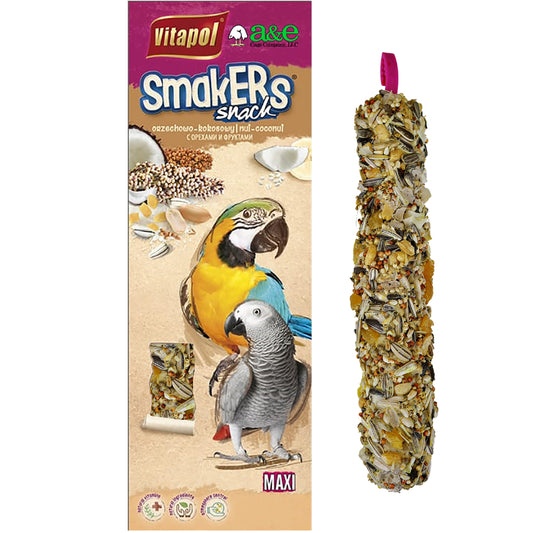 A&E Cage Company Smakers Parrot MAXI Nut/Coconut Treat Sticks-Animals & Pet Supplies-BimBimPet-