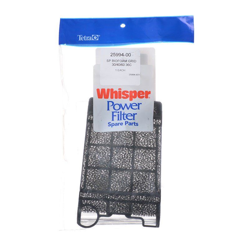 Tetra Whisper Bio Foam Grid Filter Replacement Kit-Fish-Tetra-Whisper 30, 40 & 60 Bio Foam Grid-