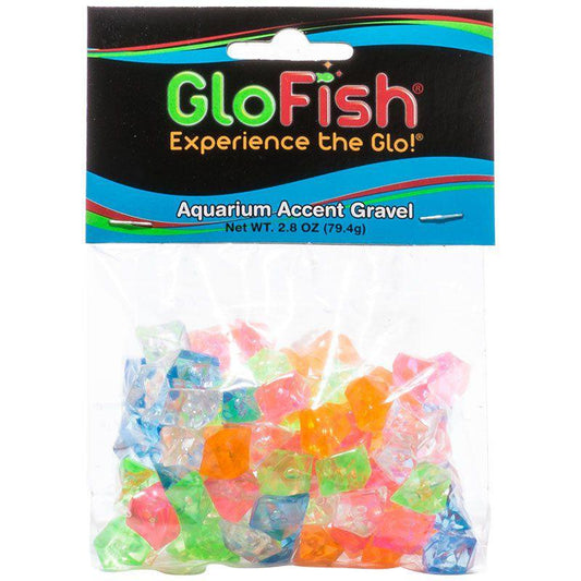 GloFish Accent Gravel - Multicolored Gems-Fish-GloFish-3 oz-