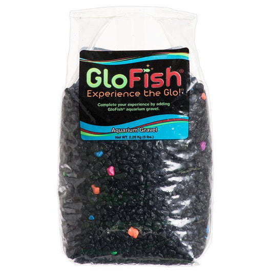 GloFish Aquarium Gravel - Black & Flourescent Mix-Fish-GloFish-5 lbs-
