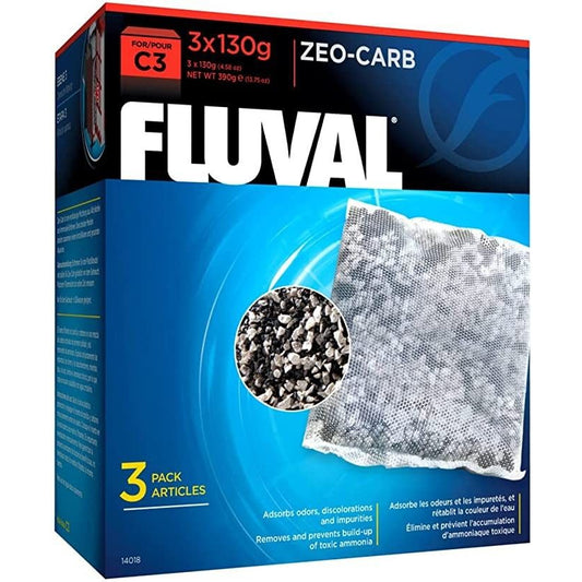 Fluval Zeo-Carb Filter Bags-Fish-Fluval-For C3 Power Filter (3 Pack)-