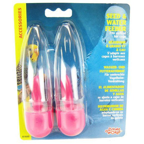 Living World Verticle Bird Feeder & Waterer-Bird-Living World-Bird Feeder & Waterer-