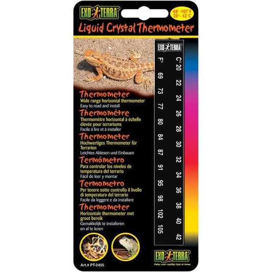 Exo-Terra Liquid Crystal Wide Range Thermometer-Reptile-Exo-Terra-Wide Range Thermometer-