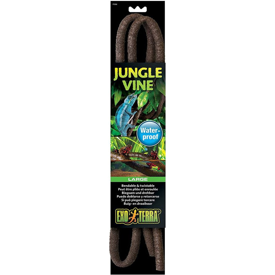Exo-Terra Jungle Vines - Bendable-Reptile-Exo-Terra-Large - Waterproof (72" Long x 15 mm Diameter)-