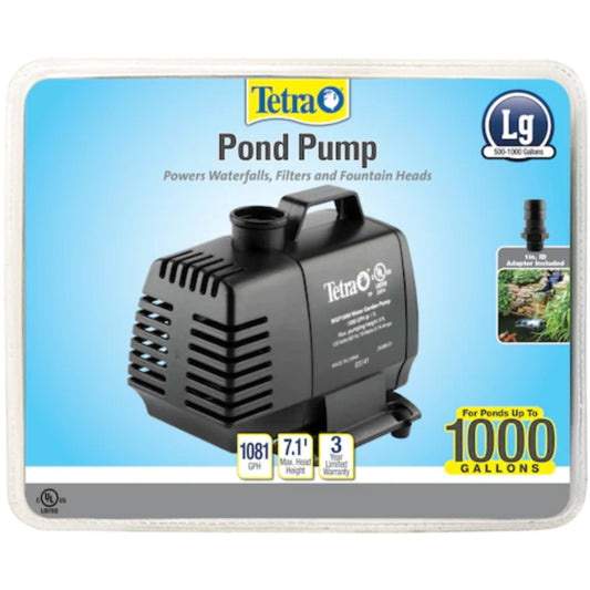 Tetra Pond Water Garden Pond Pump for Waterfalls, Filters, and Fountain Heads-Fish-Tetra Pond-1081 GPH-