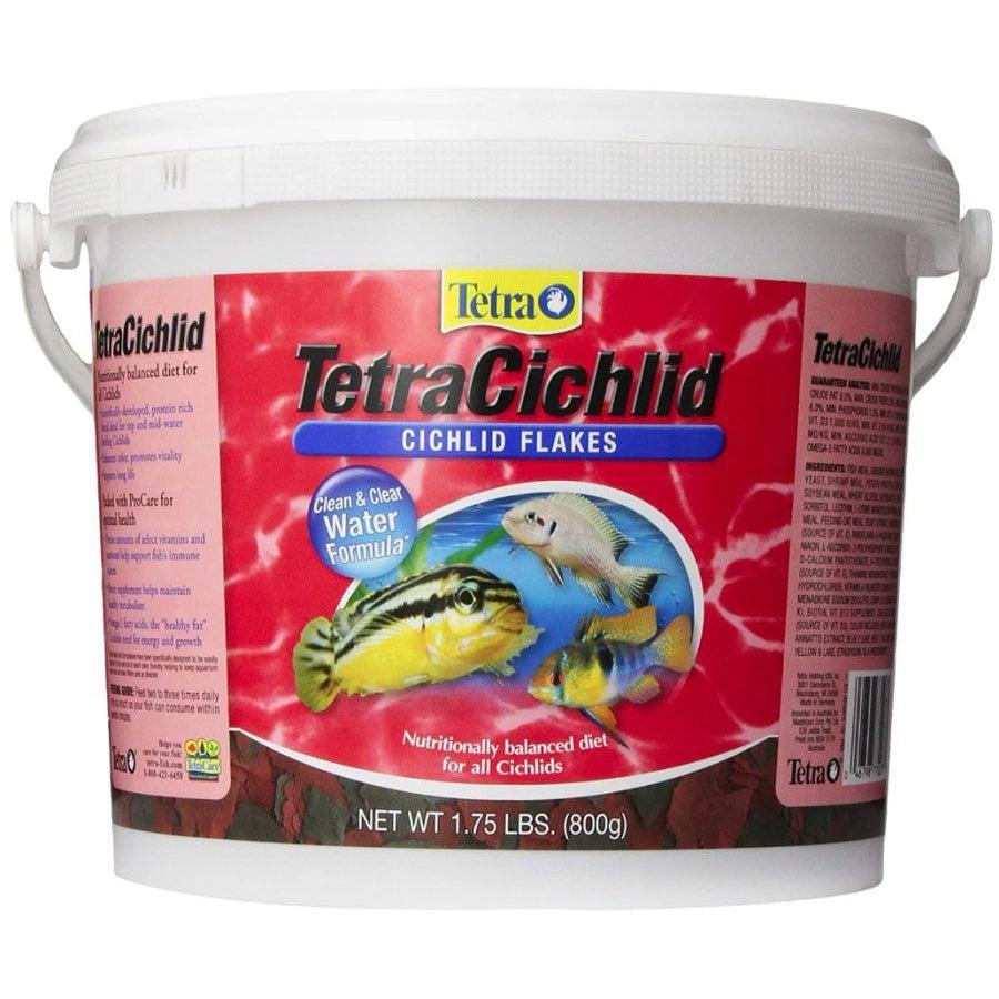 Tetra TetraCichlid Cichlid Flake Food-Fish-Tetra-1.75 lbs-