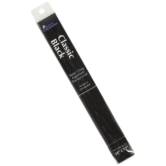 Aquatic Creations Black Cling Aquarium Background-Fish-Aquatic Creations-24" Long x 12" Wide-