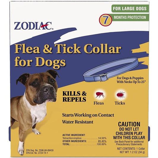 Zodiac Flea & Tick Collar for Large Dogs-Dog-Zodiac-1 Collar - (7 Month Protection)-