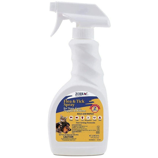 Zodiac Flea & Tick Spray for Dogs, Puppies, Cats & Kittens-Dog-Zodiac-16 oz-