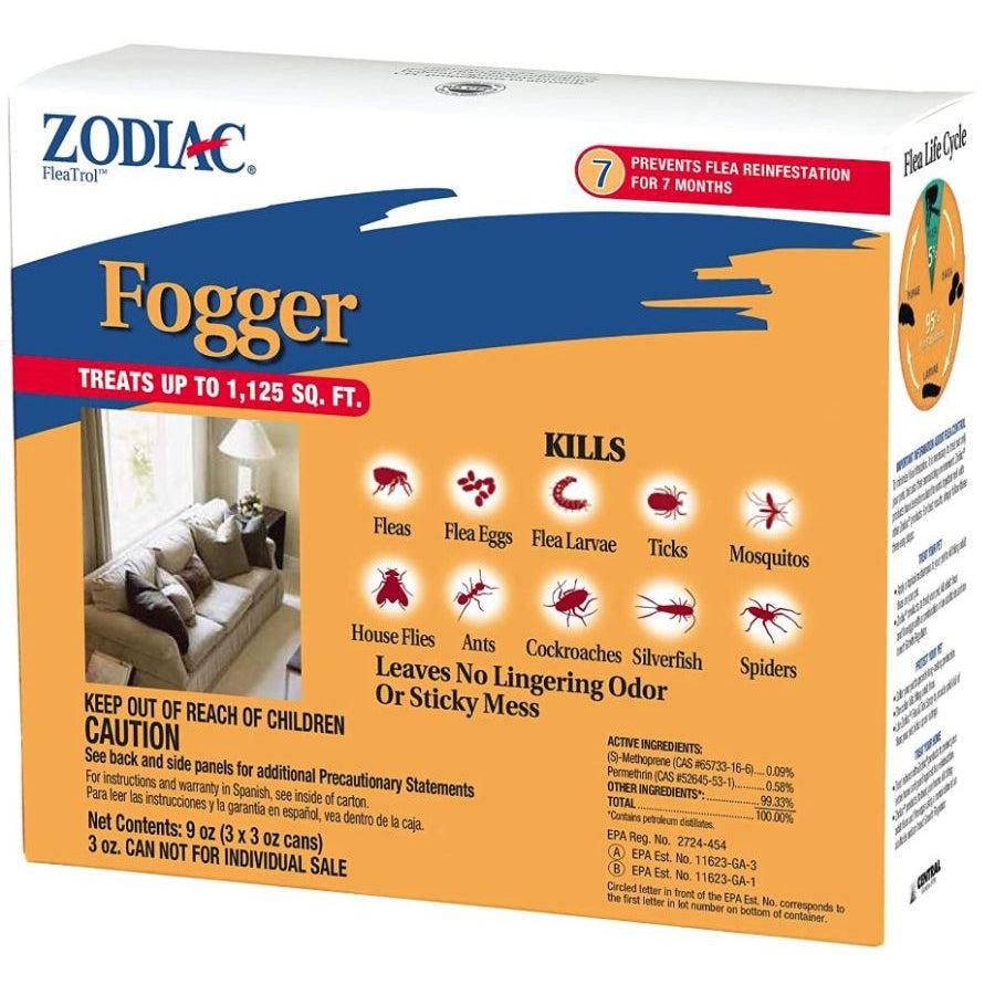 Zodiac Flea & Tick Fogger-Dog-Zodiac-3 oz Cans (3 Pack)-