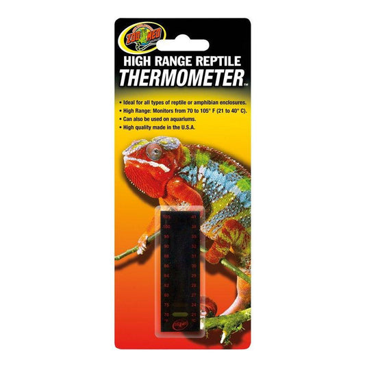 Zoo Med High Range Reptile Thermometer-Reptile-Zoo Med-70-105 Degrees F-