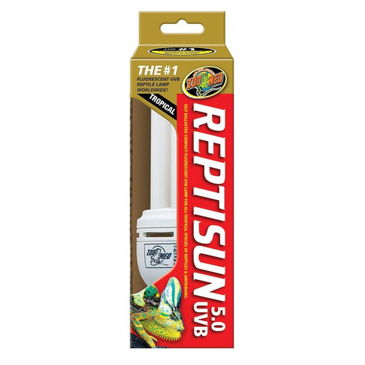 Zoo Med ReptiSun 5.0 UVB Mini Compact Flourescent Replacement Bulb-Reptile-Zoo Med-26 Watts-