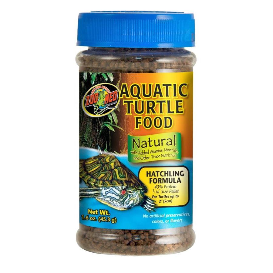 Zoo Med Natural Aquatic Turtle Food - Hatchling Formula (Pellets)-Reptile-Zoo Med-1.9 oz-
