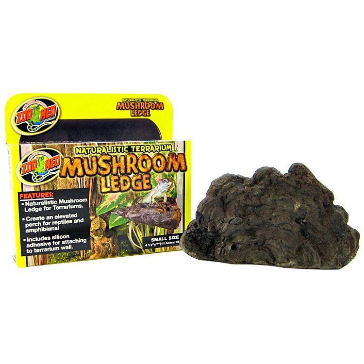 Zoo Med Naturalistic Terrarium Mushroom Ledge-Reptile-Zoo Med-Small (7" Long x 4.5" Wide)-