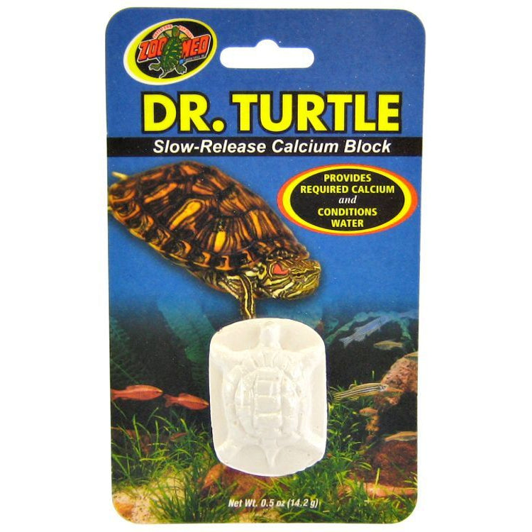 Zoo Med Dr. Turtle Slow Release Calcium Block-Reptile-Zoo Med-Treats up to 15 Gallons (.5 oz)-