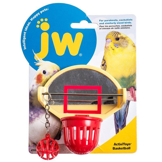 JW Insight Basketball - Bird Toy-Bird-JW Pet-Basketball Bird Toy - 7" Long x 5.25" Wide-