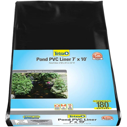 Tetra PVC Pond Liner-Fish-Tetra Pond-10' Long x 7' Wide (Up to 250 Gallon Ponds)-