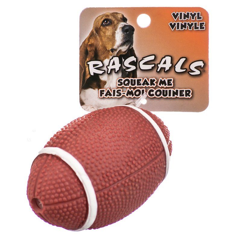 Rascals Vinyl Football Dog Toy-Dog-Coastal Pet-4" Long-