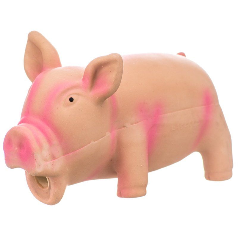 Rascals Latex Grunting Pig Dog Toy - Pink-Dog-Coastal Pet-6.25" Long-