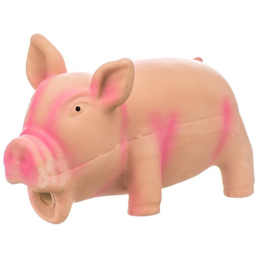 Rascals Latex Grunting Pig Dog Toy - Pink-Dog-Coastal Pet-6.25" Long-