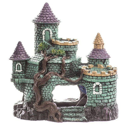 Blue Ribbon Exotic Environments Hobbit Castle Aquarium Ornament-Fish-Blue Ribbon Pet Products-6.25"L x 5.5"W x 6.25"H-