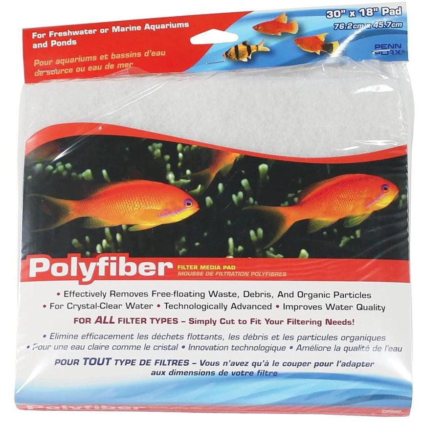 Penn Plax Polyfiber Filter Media Pad-Fish-Penn Plax-18" Long x 30" Wide-