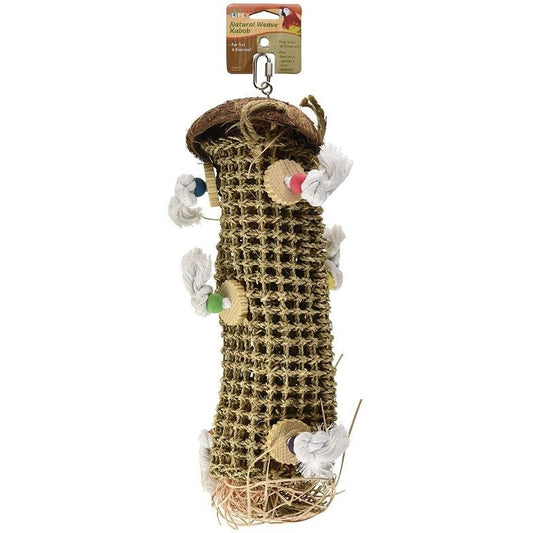 Penn Plax Bird Life Natural Weave Kabob-Bird-Penn Plax-24" High - (For Large Birds)-