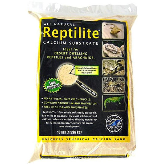 Blue Iguana Reptilite Calcium Substrate for Reptiles - Aztec Gold-Reptile-Caribsea-40 lbs - (4 x 10 lb Bags)-