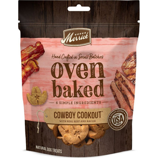 Merrick Oven Baked Cowboy Cookout Real Beef & Bacon Dog Treats-Dog-Merrick-11 oz-