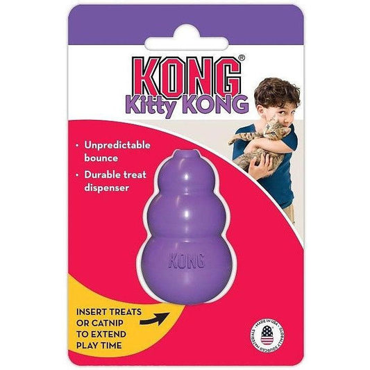 Kitty KONG Treat Dispensing Cat Toy-Cat-KONG-1 Pack - (1.5" Diameter x 2" High)-