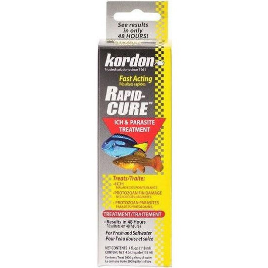 Kordon Rapid Cure Ich & Parasite Treatment-Fish-Kordon-4 oz - (Treats 2,000 Gallons)-