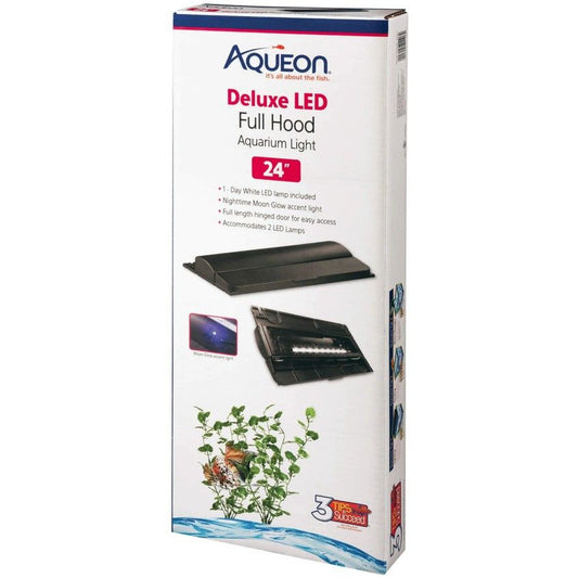 Aqueon Deluxe LED Full Hood-Fish-Aqueon-24" Fixture - 3 Watts-