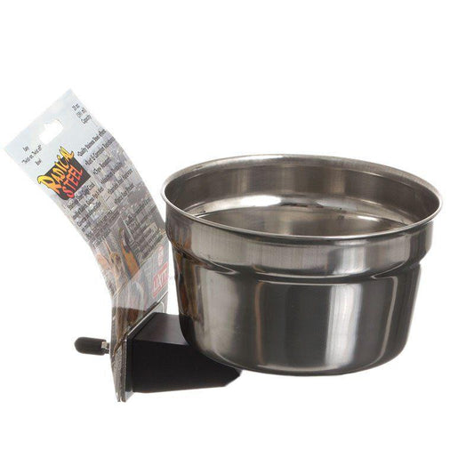 Lixit Radical Steel Metal Cage Crock Bowl for Small Animals & Birds-Small Pet-Lixit-20 oz-
