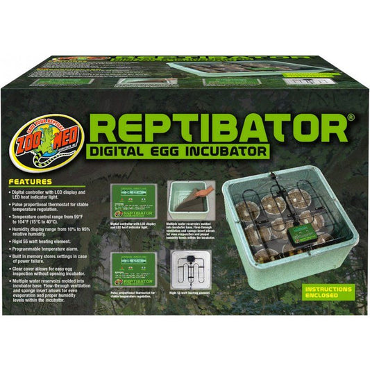 Zoo Med ReptiBator Digital Egg Incubator-Reptile-Zoo Med-55 Watt (18"L x 18"W x 9.5"H)-