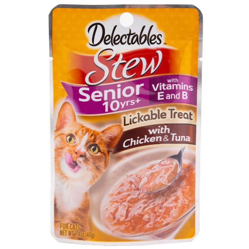 Hartz Delectables Stew Senior Lickable Cat Treats - Chicken & Tuna-Cat-Hartz-1.4 oz-