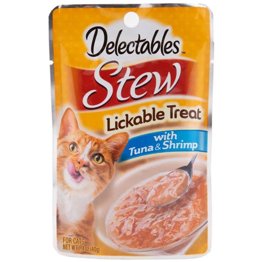 Hartz Delectables Stew Lickable Cat Treats - Tuna & Shrimp-Cat-Hartz-1.4 oz-