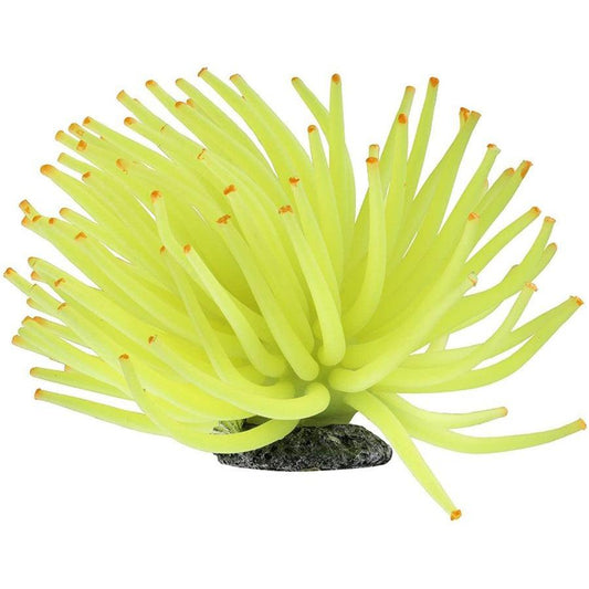 GloFish Yellow Anemone Aquarium Ornament-Fish-GloFish-1 Pack-