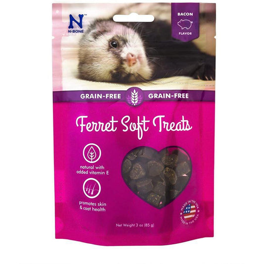 N-Bone Ferret Soft Treats - Bacon Flavor-Small Pet-N-Bone-3 oz-