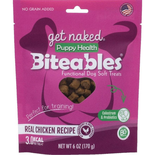 Get Naked Puppy Health Biteables Soft Dog Treats Chicken Flavor-Dog-Get Naked-6 oz-