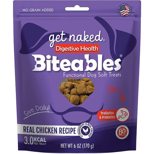 Get Naked Digestive Health Soft Dog Treats - Chicken Flavor-Dog-Get Naked-5 oz-