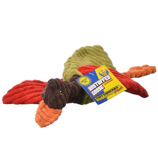 Petsport Tuff Squeak Unstuffed Goose Plush Dog Toy-Dog-Petsport USA-1 Goose (Assorted Colors)-