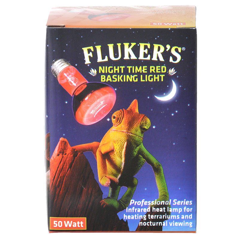 Flukers Professional Series Nighttime Red Basking Light-Reptile-Flukers-50 Watt-