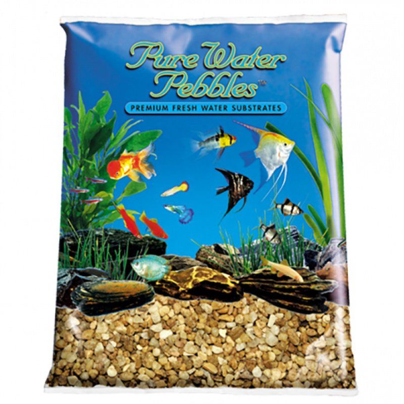 Pure Water Pebbles Aquarium Gravel - Nutty Pebbles-Fish-Pure Water Pebbles-25 lbs (3.1-6.3 mm Grain)-